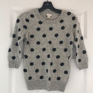J. Crew polka dot sweater